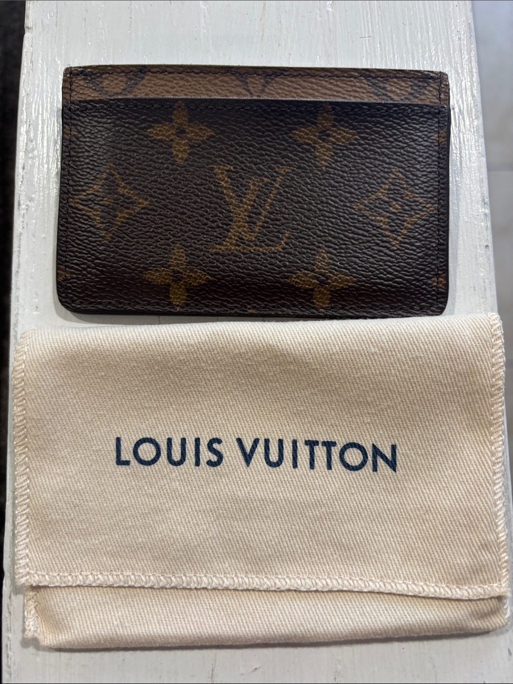 Louis Vuitton Brown Monogram Slim Card Case